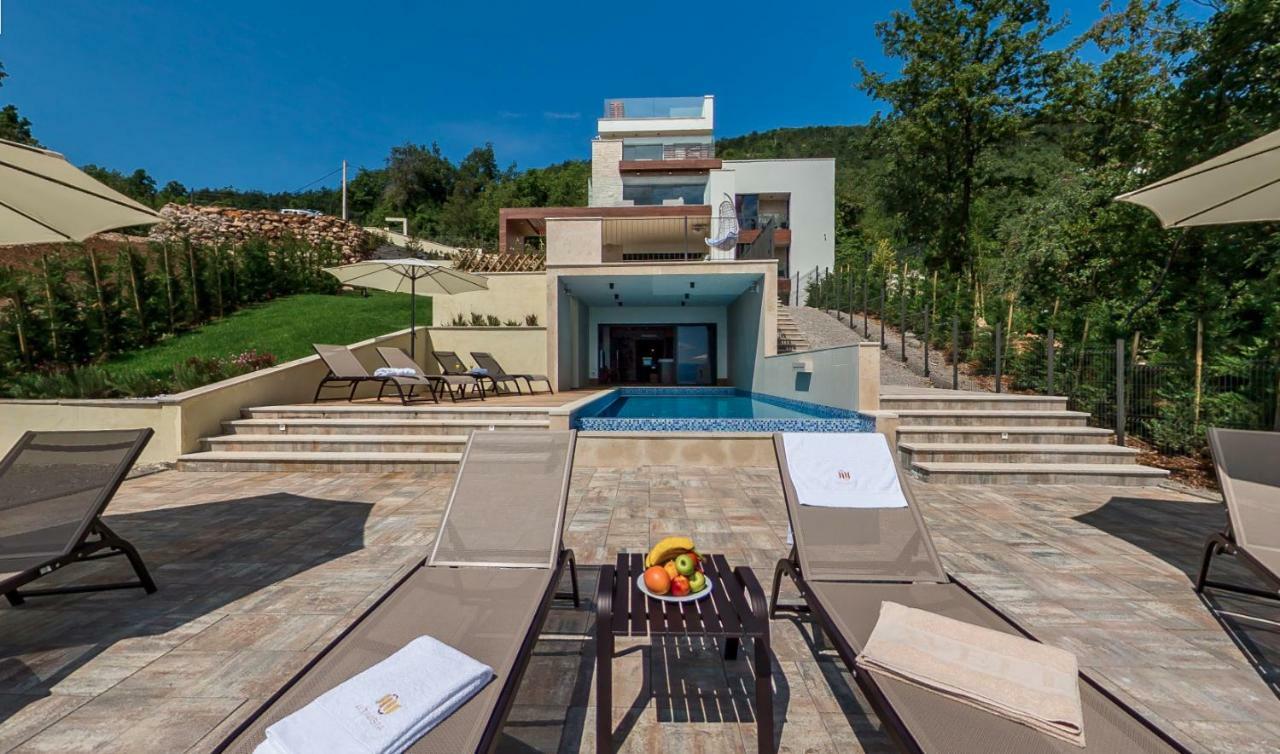 Villa Altavista - Seaview & Relax With Heated Pool & Minigolf Abbazia Esterno foto