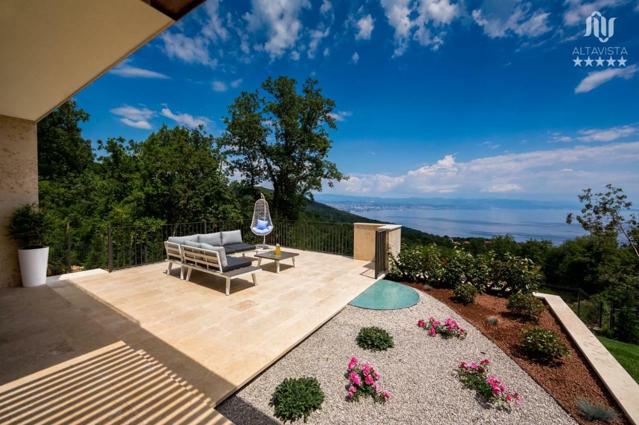 Villa Altavista - Seaview & Relax With Heated Pool & Minigolf Abbazia Esterno foto