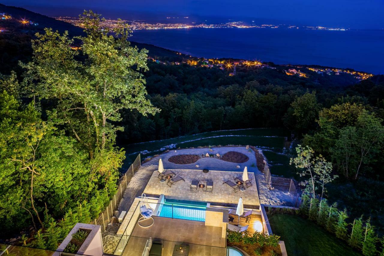 Villa Altavista - Seaview & Relax With Heated Pool & Minigolf Abbazia Esterno foto