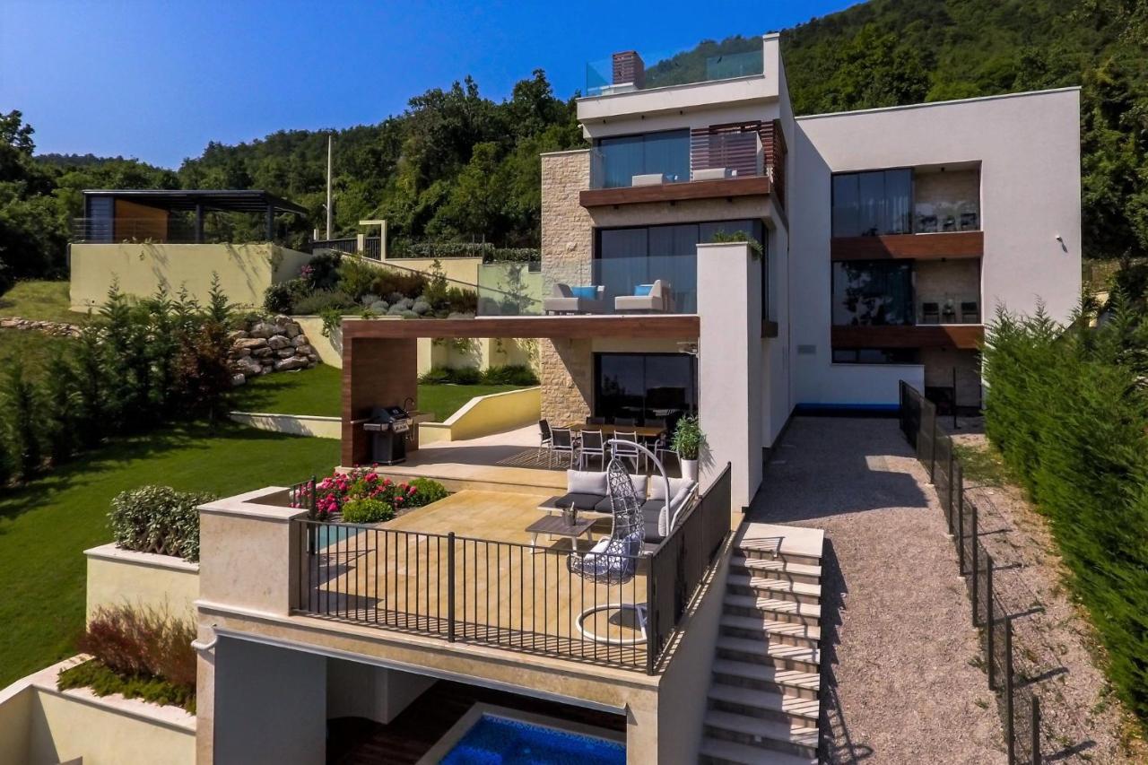 Villa Altavista - Seaview & Relax With Heated Pool & Minigolf Abbazia Esterno foto